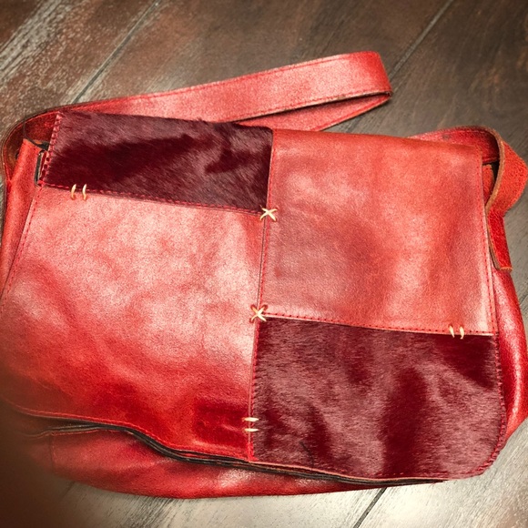 Handbags - Vintage leather and pony hair purse